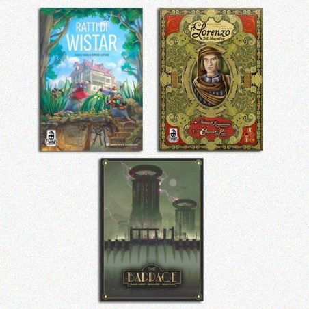 BUNDLE Ratti di Wistar + Lorenzo il Magnifico Big Box ITA + Barrage ITA