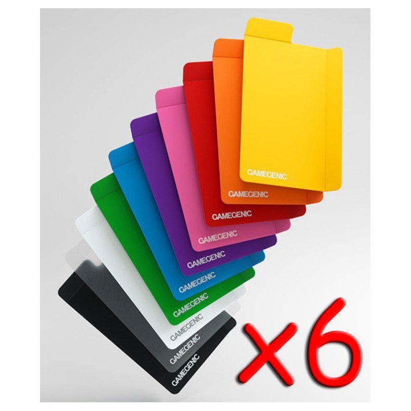 BUNDLE Gamegenic - Divisori multicolore per carte (Card Dividers - 6 pezzi)