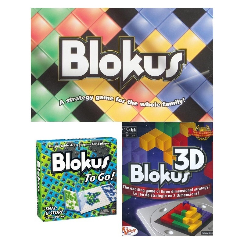 BUNDLE Blokus+blokus to go! + Blokus 3 d