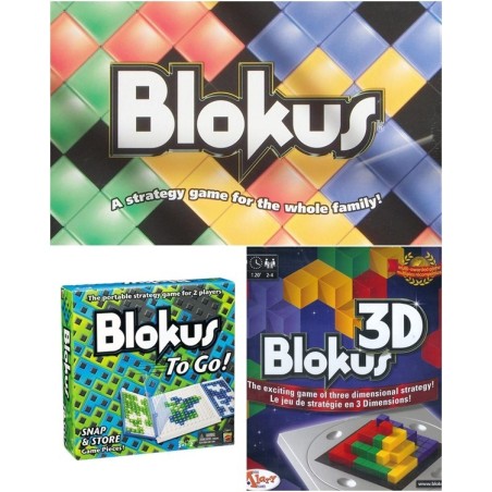 BUNDLE Blokus+blokus to go! + Blokus 3 d