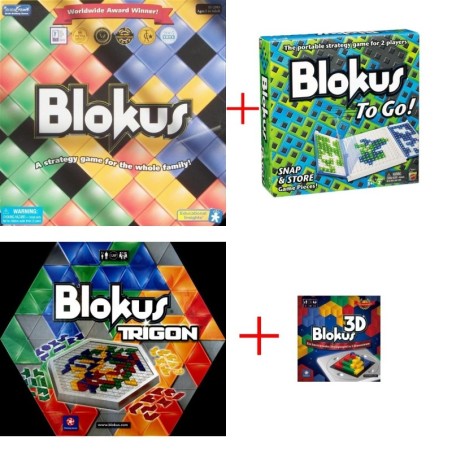 BUNDLE Blokus+blokus to go!+blokus trigon+blokus 3d