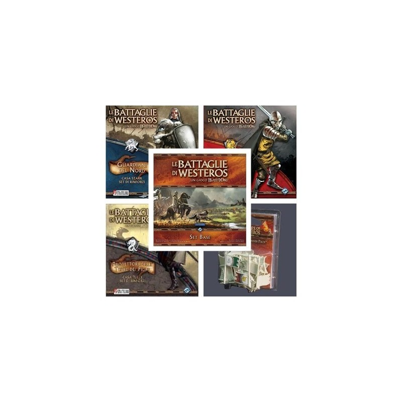 BUNDLE Westeros: Gioco base + Guardiani del Nord + Guardiani dell'Ovest + Protettori Terre e Fiumi