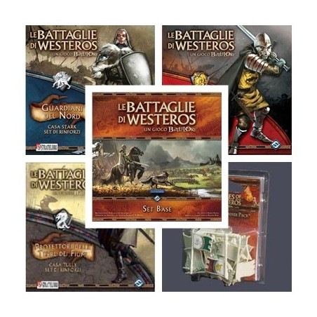 BUNDLE Westeros: Gioco base + Guardiani del Nord + Guardiani dell'Ovest + Protettori Terre e Fiumi