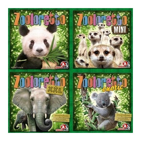 BUNDLE Zooloretto: base + Exotic + Mini + XXL