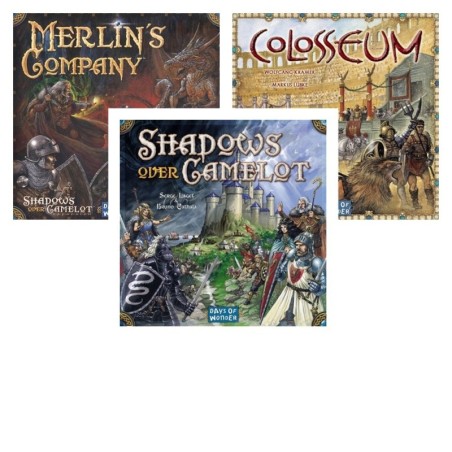 BUNDLE Days of Wonder: Colosseum  DEU + Shadows Over Camelot ENG + Merlin's Company ENG