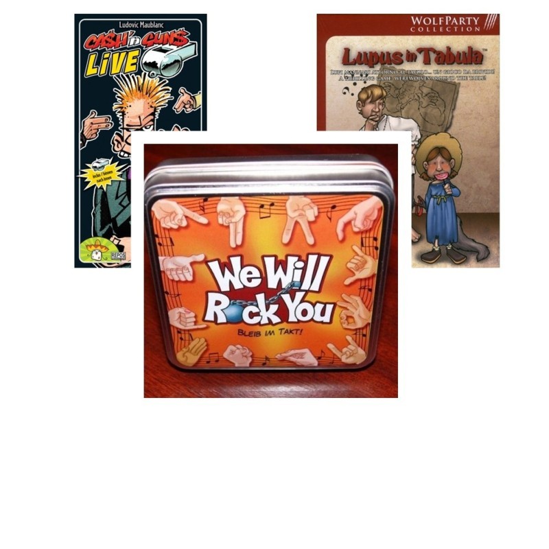 BUNDLE Partygame: Cash and Guns Live + Lupus in Tabula DEU + We Will Rock You