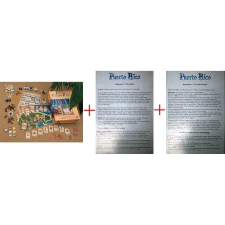BUNDLE Puerto Rico ENG + "nobles" expansion ENG + "new buildings" expansion ENG