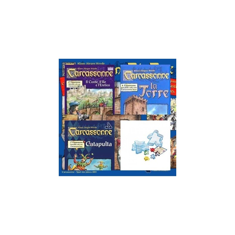 BUNDLE Carcassonne "opera omnia" ENG (gioco base + tutte le espansioni)