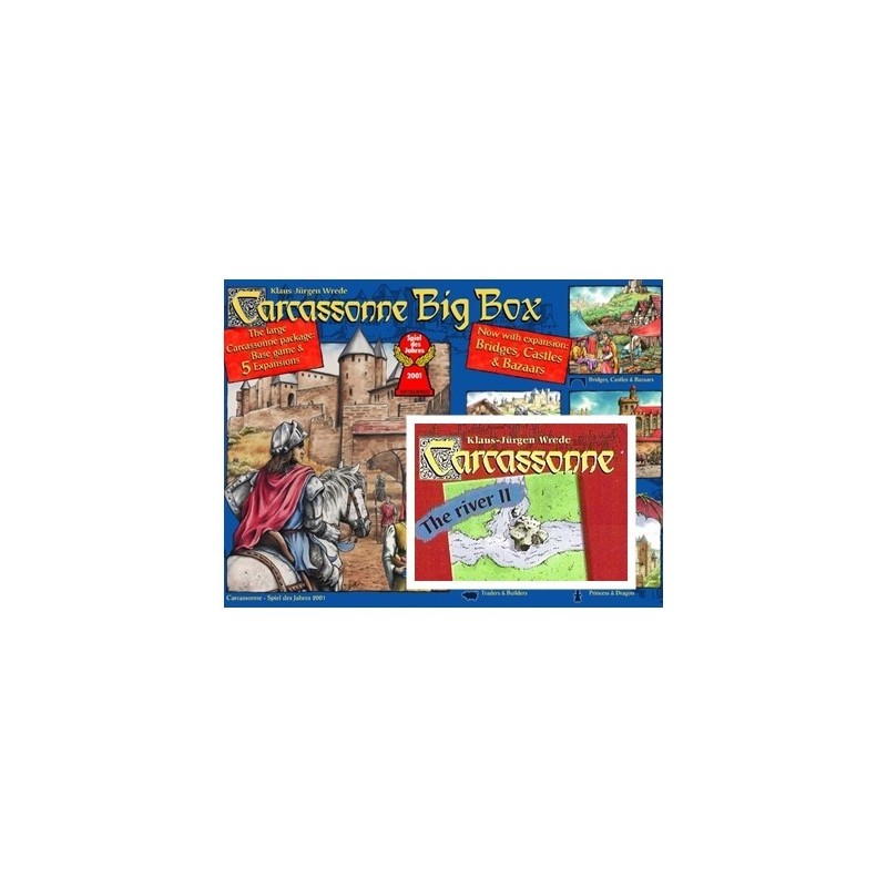BUNDLE "Big Box 3 rivered": Carcassonne Big Box 3 ENG + Il conte il re e l'eretico (+ river 2)