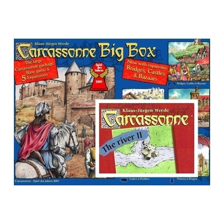 BUNDLE "Big Box 3 rivered": Carcassonne Big Box 3 ENG + Il conte il re e l'eretico (+ river 2)