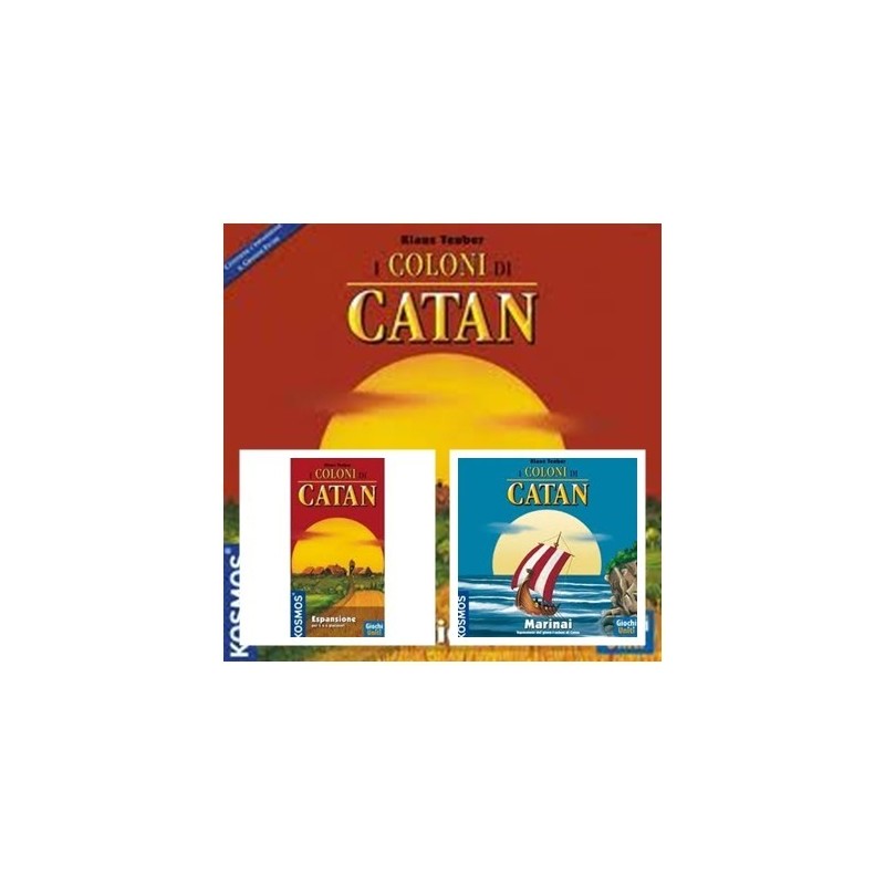 BUNDLE I coloni di Catan (legno) + I Marinai di Catan + Esp. 5-6 giocatori