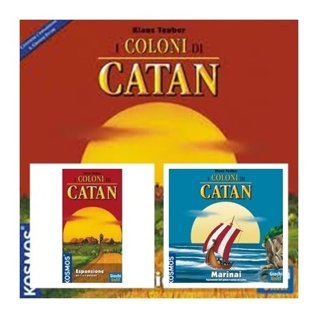 BUNDLE I coloni di Catan (legno) + I Marinai di Catan + Esp. 5-6 giocatori
