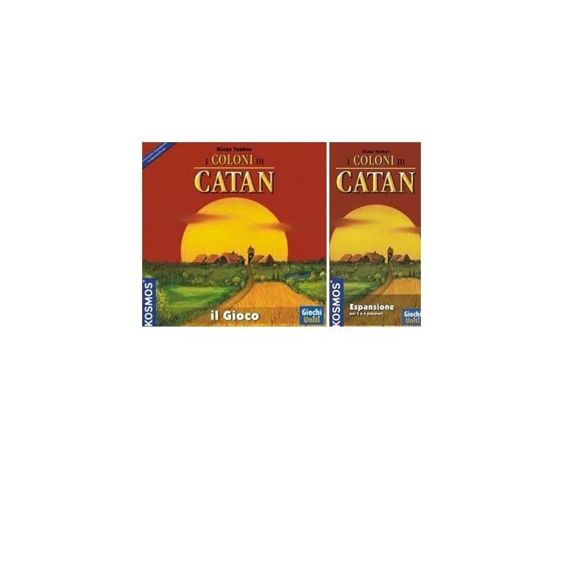 BUNDLE Catan (legno) 2: I coloni di Catan + espansione 5-6 giocatori