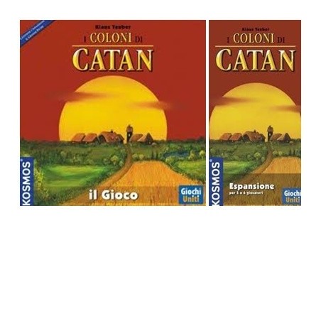 BUNDLE Catan (legno) 2: I coloni di Catan + espansione 5-6 giocatori