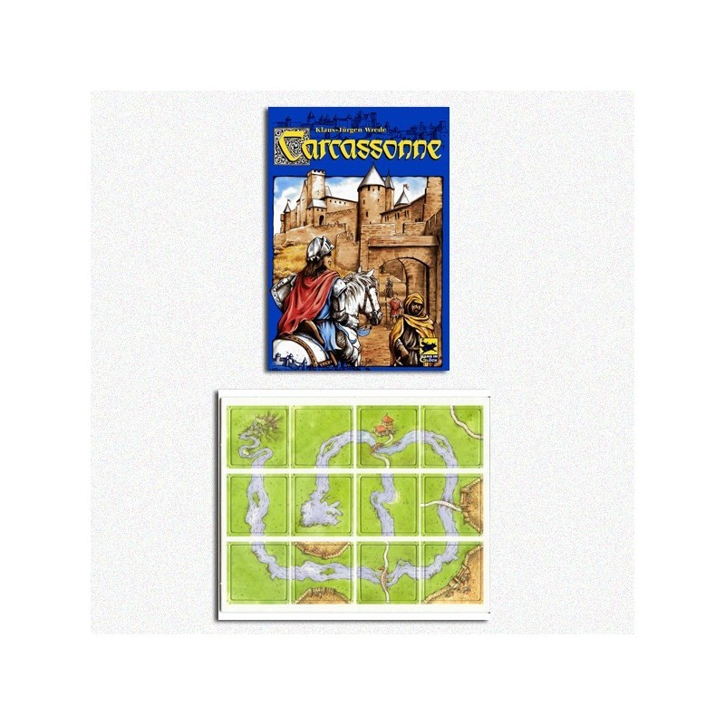BUNDLE Carcassonne ITA componenti in legno + esp. River 1