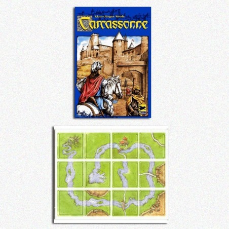 BUNDLE Carcassonne ITA componenti in legno + esp. River 1