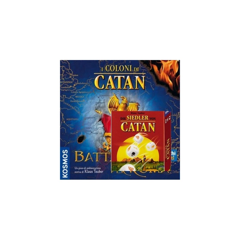BUNDLE I coloni di Catan - battaglia per Roma + Gioco di dadi DEU/ITA