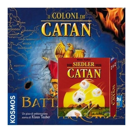 BUNDLE I coloni di Catan - battaglia per Roma + Gioco di dadi DEU/ITA