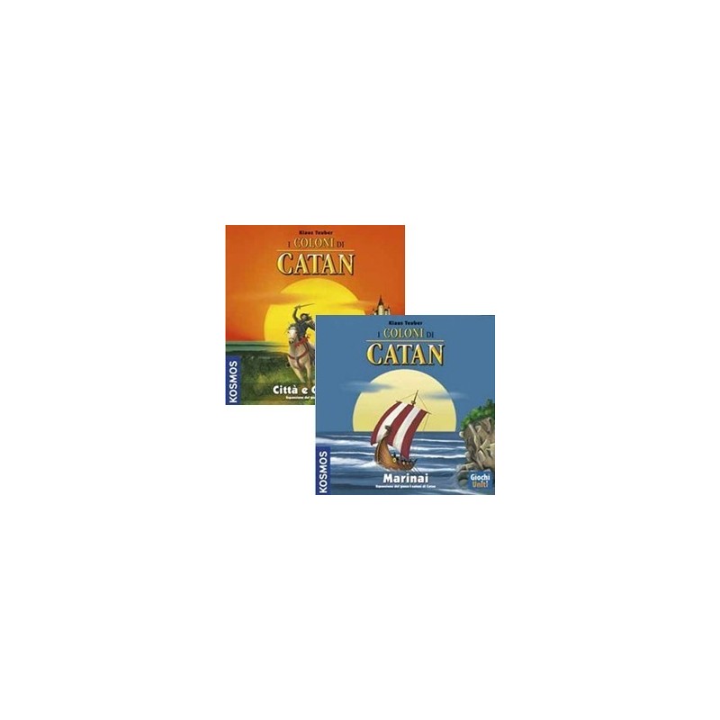 BUNDLE Coloni di Catan: Marinai + Città e cavalieri (componenti in legno)