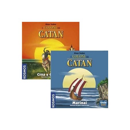 BUNDLE Coloni di Catan: Marinai + Città e cavalieri (componenti in legno)