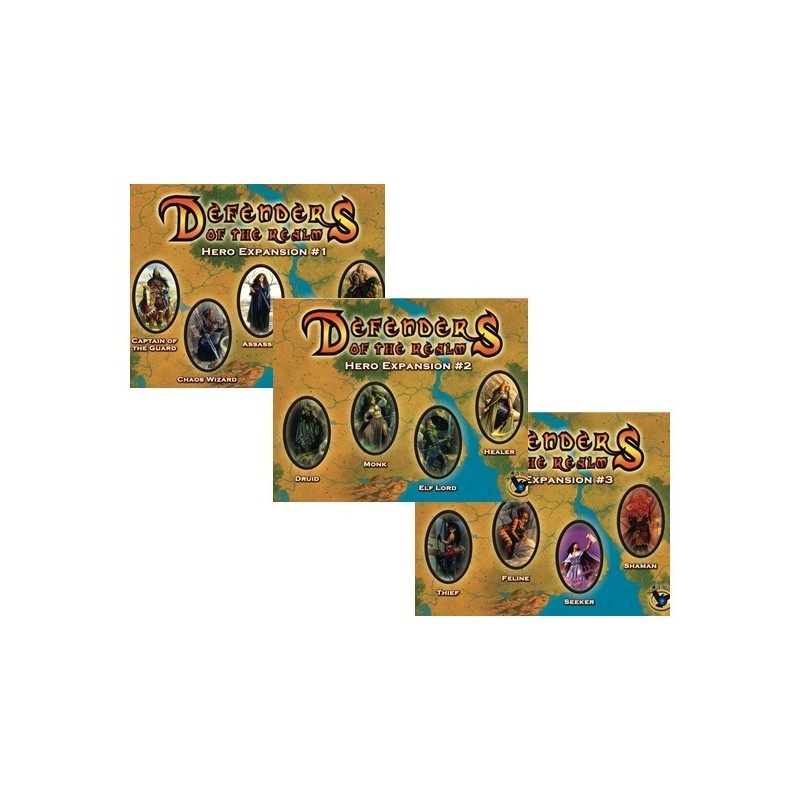 BUNDLE Defenders of the Realm: Hero Expansions (1, 2 e 3)