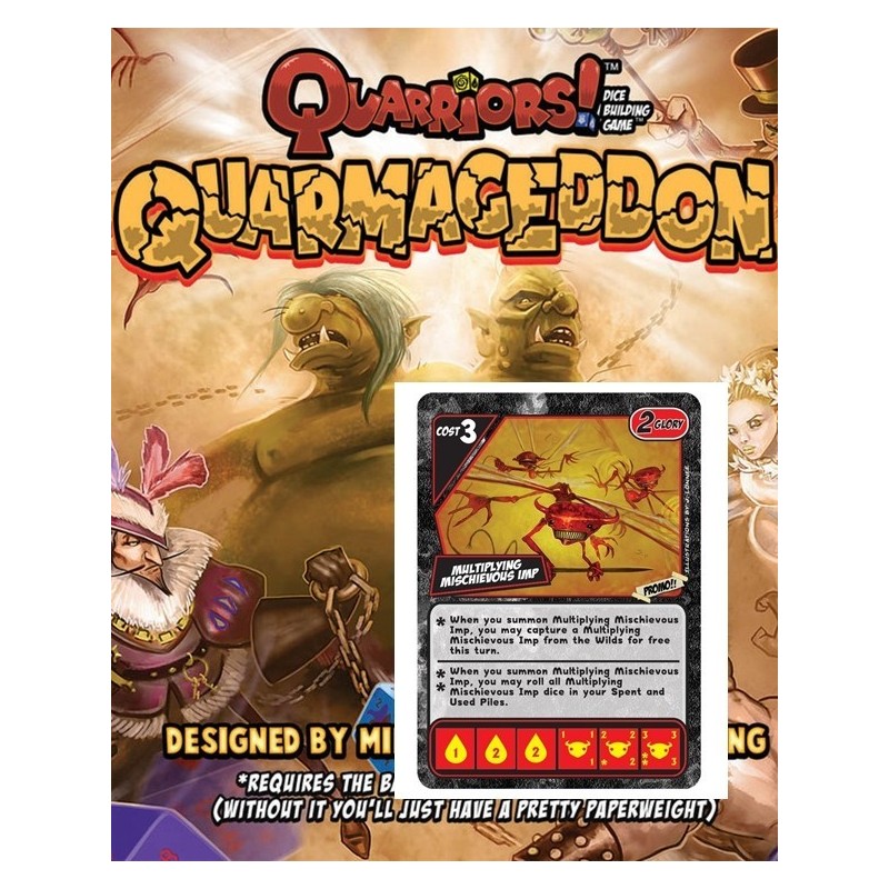 BUNDLE Quarriors! Quarmageddon exp. + Multiplying Mischievous Imp Promo