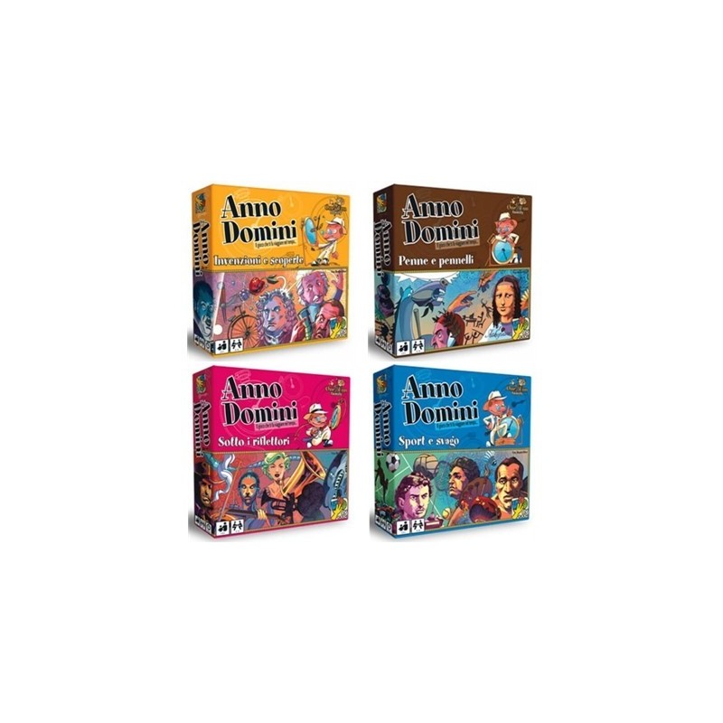 BUNDLE Anno domini: Invenzioni e scoperte + Penne e pennelli + Sotto i riflettori + Sport e svago
