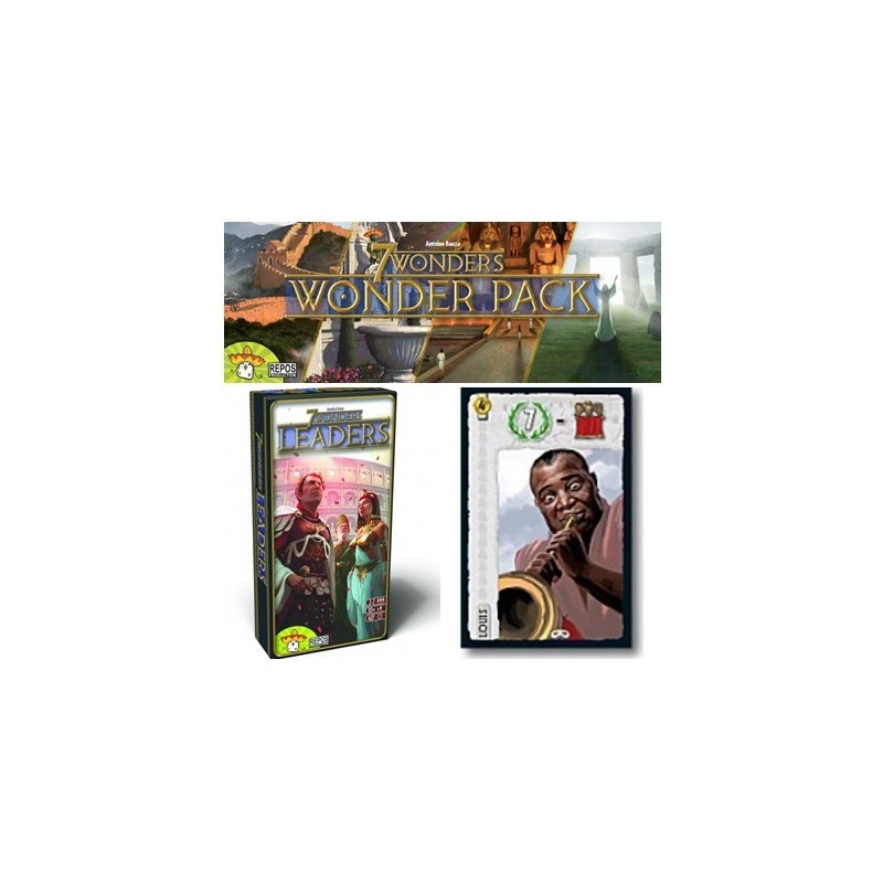 BUNDLE 7 Wonders: Leaders + Wonder Pack + Promo Leader Louis Armstrong