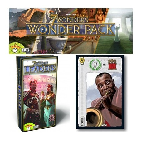 BUNDLE 7 Wonders: Leaders + Wonder Pack + Promo Leader Louis Armstrong