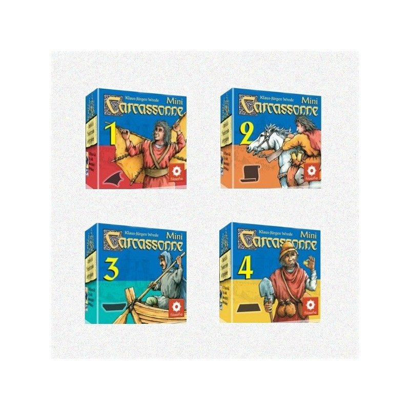 BUNDLE Carcassonne mini-espansioni DEU 1+2+3+4