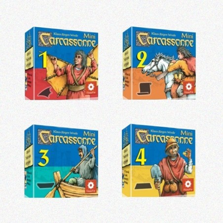 BUNDLE Carcassonne mini-espansioni DEU 1+2+3+4