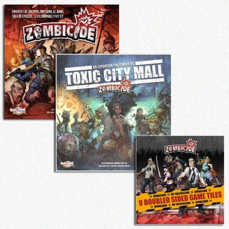 BUNDLE Zombicide ITA + Toxic City Mall ITA + Season 1 Tiles