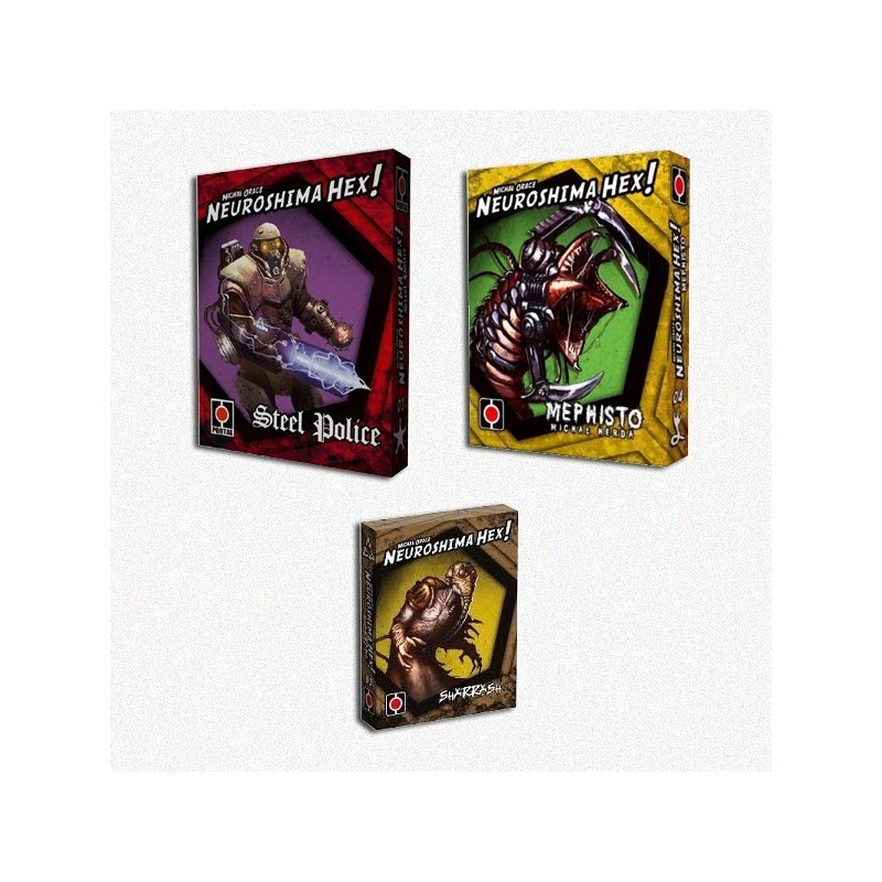 BUNDLE Neuroshima Hex!: Steel Police + Mephisto + Sharrash