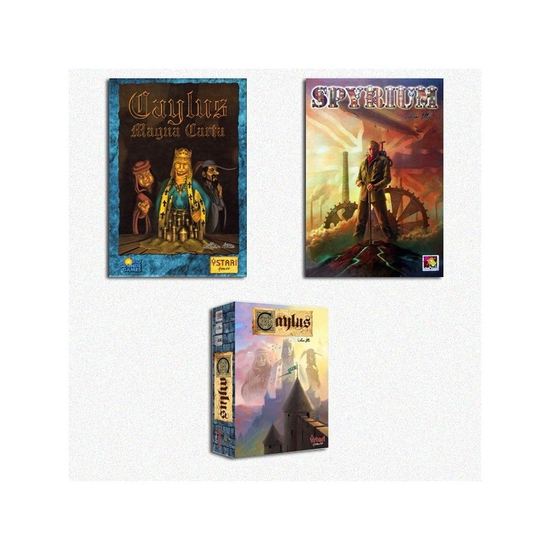 BUNDLE Maestro Attia: Caylus FRA + Magna Carta ENG + Spyrium DEU