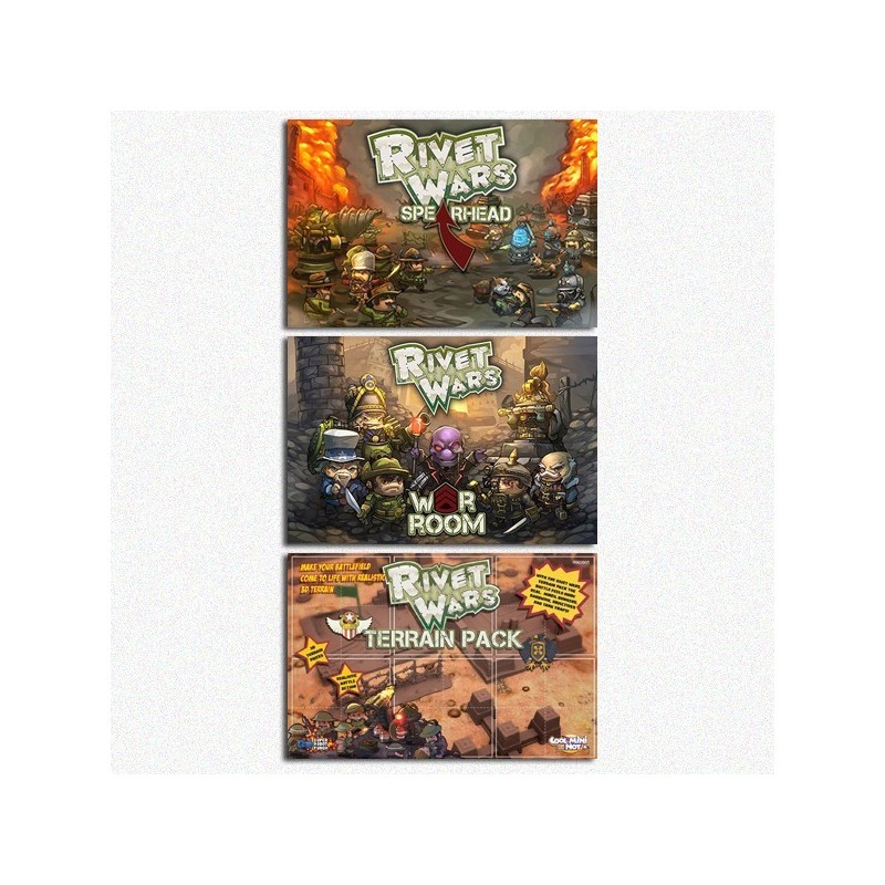 BUNDLE Rivet Wars: Spearhead + War Room + Terrain Pack