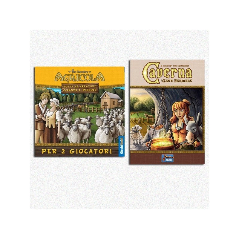 BUNDLE Agricola (2 giocatori) ITA + Caverna ENG