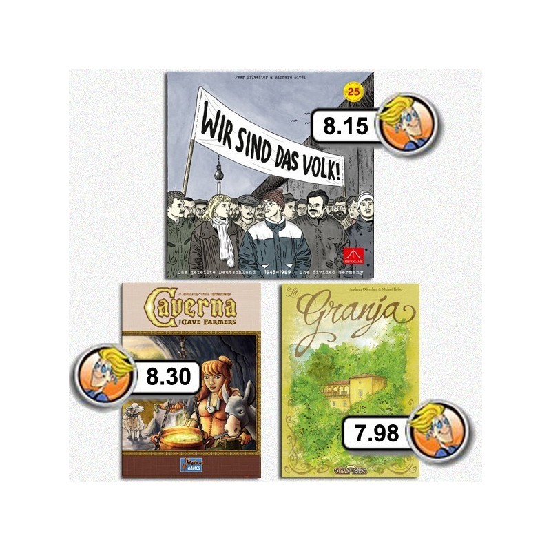 BUNDLE MASTERPIECE  Caverna ENG + La Granja ENG + Wir Sind Das Volk! ENG
