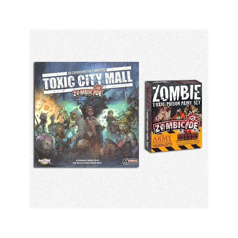 BUNDLE PAINT Zombicide Toxic City Mall + Paint Set