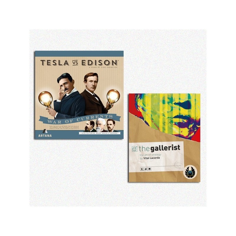 BUNDLE GIOCHIX Arte e Scienza  The Gallerist + Tesla vs. Edison