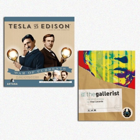 BUNDLE GIOCHIX Arte e Scienza  The Gallerist + Tesla vs. Edison