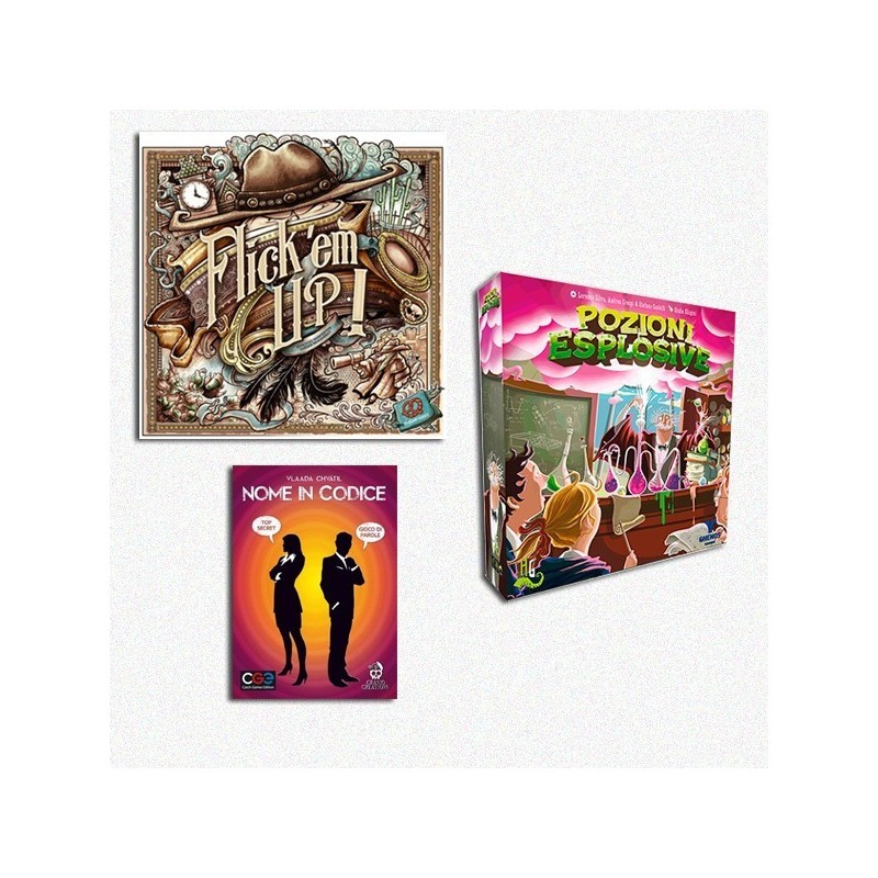 BUNDLE BEST PARTY : Pozioni Esplosive + Flick'em Up + Nome in Codice