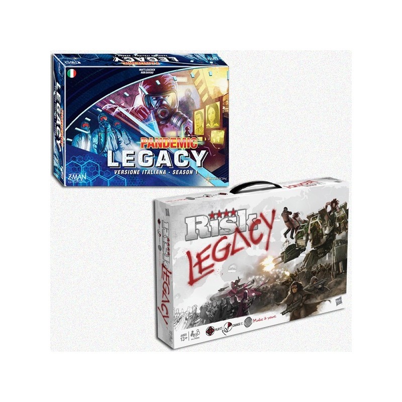 BUNDLE LEGACY Pandemic Legacy (scatola Blu) + Risk Legacy