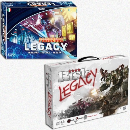 BUNDLE LEGACY Pandemic Legacy (scatola Blu) + Risk Legacy