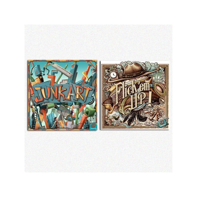 BUNDLE PRETZEL wood Junk Art + Flick'em Up Wooden Box