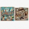 BUNDLE PRETZEL wood Junk Art + Flick'em Up Wooden Box