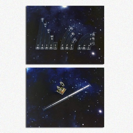 BUNDLE Set Sagome di Manovra + Righello di Gittata (Blu): Star Wars X-Wing