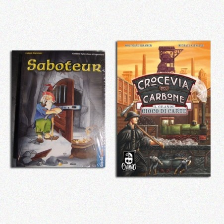 BUNDLE Saboteur + Crocevia del Carbone (Coal Baron) - Il Gioco di Carte