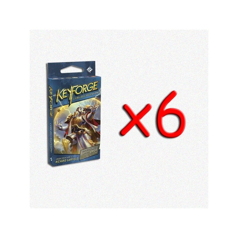 BUNDLE KeyForge: Mazzo L'Era dell'Ascensione (6 pezzi)