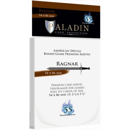 54x86 mm bustine protettive trasparenti Paladin Ragnar (55  bustine)