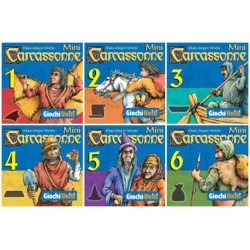 BUNDLE Carcassonne mini ITA: Le Ali + Il Messaggero + Il Traghetto + La Miniera + Il Mago e la Strega + Il Brigante